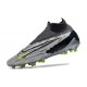 Chaussure de foot Nike Phantom GX Elite DF FG Gris Noir