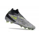 Chaussure de foot Nike Phantom GX Elite DF FG Gris Noir