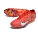 Nike Zoom Mercurial Vapor 15 Elite FG MDS Carmin Clair Ivoire Pâle Mandarine Vif