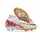 Nike Zoom Mercurial Superfly IX Elite FG MR Blanc Rouge Or