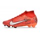 Nike Zoom Mercurial Superfly IX Elite FG MDS Carmin Clair Ivoire Pâle Mandarine Vif