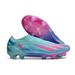 Chaussure adidas X Crazyfast.1 LL FG Messi X Miami Turquoise Rose