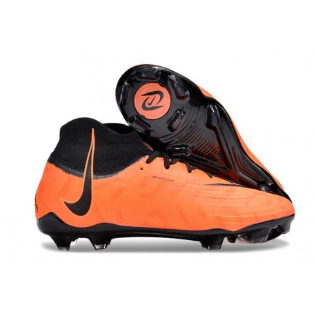 Chaussure Nike Phantom Luna Elite FG Orange Noir