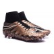 2015 Bottes Nike HyperVenom Phantom II FG Football Cannelle Noir Blanc