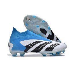 Crampons adidas Predator Accuracy + FG Blanc Bleu Noir