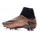 2015 Bottes Nike HyperVenom Phantom II FG Football Cannelle Noir Blanc