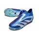 Crampons adidas Predator Accuracy + FG Royal Vif Blanc Bleu Bonheur