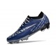 Chaussure Nike Zoom Mercurial Vapor 15 Elite FG Bleu Argent