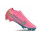 Chaussure Nike Zoom Mercurial Vapor 15 Elite FG Rose Bleu