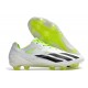 adidas X Crazyfast+ FG Crampons Blanc Noir Citron Lucide