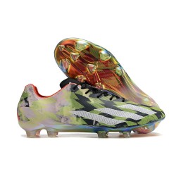 adidas X Crazyfast+ FG Crampons Citron Lucide Blanc Rouge