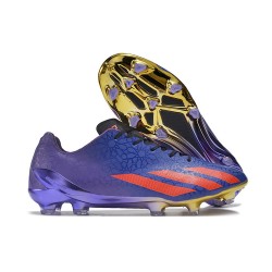 adidas X Crazyfast+ FG Crampons Violet Rouge Bleu