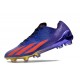 adidas X Crazyfast+ FG Crampons Violet Rouge Bleu