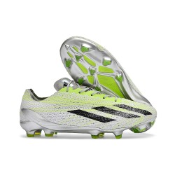 adidas X Crazyfast Strung+ FG Crampons Gris Citron Lucide 