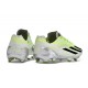 adidas X Crazyfast Strung+ FG Crampons Gris Citron Lucide 