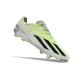 adidas X Crazyfast Strung+ FG Crampons Gris Citron Lucide 