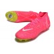 Chaussure Nike Phantom Luna Elite FG Rose Jaune