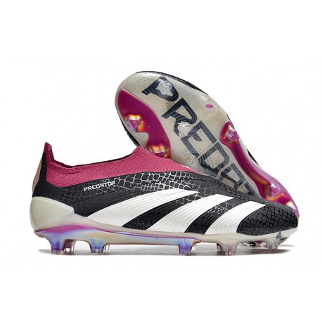 adidas Predator Elite Laceless FG Noir Blanc Violet