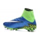 2015 Bottes Nike HyperVenom Phantom II FG Football Bleu Lagon Blanc Volt Noir