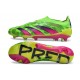 adidas Predator Elite Laceless FG Vert Solaire Equipe Jaune Choc Equipe Citron Lucide