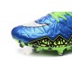 2015 Bottes Nike HyperVenom Phantom II FG Football Bleu Lagon Blanc Volt Noir