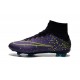 2015 Chaussures Nike Mercurial Superfly FG Violet Volt Bleu Vert Noir