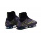 2015 Chaussures Nike Mercurial Superfly FG Violet Volt Bleu Vert Noir