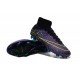 2015 Chaussures Nike Mercurial Superfly FG Violet Volt Bleu Vert Noir