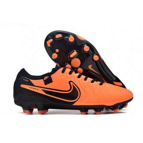 Nike Tiempo Legend X Elite FG Neuf Orange Noir