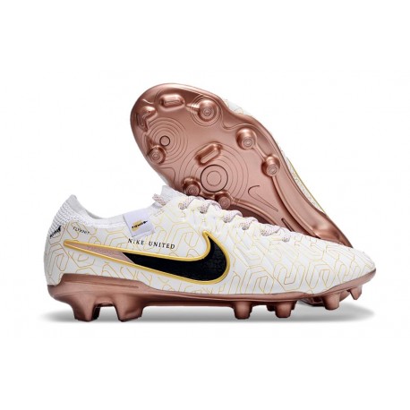 Nike Tiempo Legend X Elite FG Neuf Blanc Or Noir