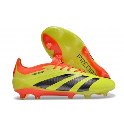 Chaussure adidas Predator Elite FG Jaune Noir Rouge