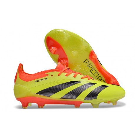 Chaussure adidas Predator Elite FG Jaune Noir Rouge