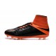 Nike HyperVenom Phantom II FG Football Crampons Cuir FG Noir Orange Total