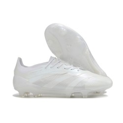 Chaussure adidas Predator Elite FG Blanc Argent Mét