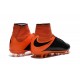 Nike HyperVenom Phantom II FG Football Crampons Cuir FG Noir Orange Total