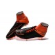 Nike HyperVenom Phantom II FG Football Crampons Cuir FG Noir Orange Total