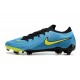 Chaussure Nike Phantom Gx 2 Elite Fg Bleu Jaune