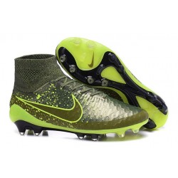 2015 Chaussure de Football Nike Magista Obra FG Power Clash Vert Noir