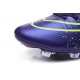 Nouveau Chaussures de Football Nike Mercurial Superfly 4 FG Cuir Vert Violet