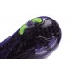 Nouveau Chaussures de Football Nike Mercurial Superfly 4 FG Cuir Vert Violet