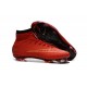 Nouveau Chaussures de Football Nike Mercurial Superfly 4 FG Rouge Noir Or