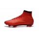 Nouveau Chaussures de Football Nike Mercurial Superfly 4 FG Rouge Noir Or