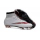 Nouveau Chaussures de Football Nike Mercurial Superfly 4 FG Rouge Noir Blanc