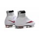 Nouveau Chaussures de Football Nike Mercurial Superfly 4 FG Rouge Noir Blanc