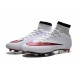 Nouveau Chaussures de Football Nike Mercurial Superfly 4 FG Rouge Noir Blanc