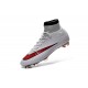 Nouveau Chaussures de Football Nike Mercurial Superfly 4 FG Rouge Noir Blanc