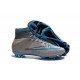 2015 Chaussures Nike Mercurial Superfly FG Bleu Gris Noir