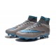 2015 Chaussures Nike Mercurial Superfly FG Bleu Gris Noir