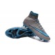 2015 Chaussures Nike Mercurial Superfly FG Bleu Gris Noir