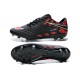 Chaussures Football Nike Hypervenom Phantom FG Noir Rouge Pack de Réflexion